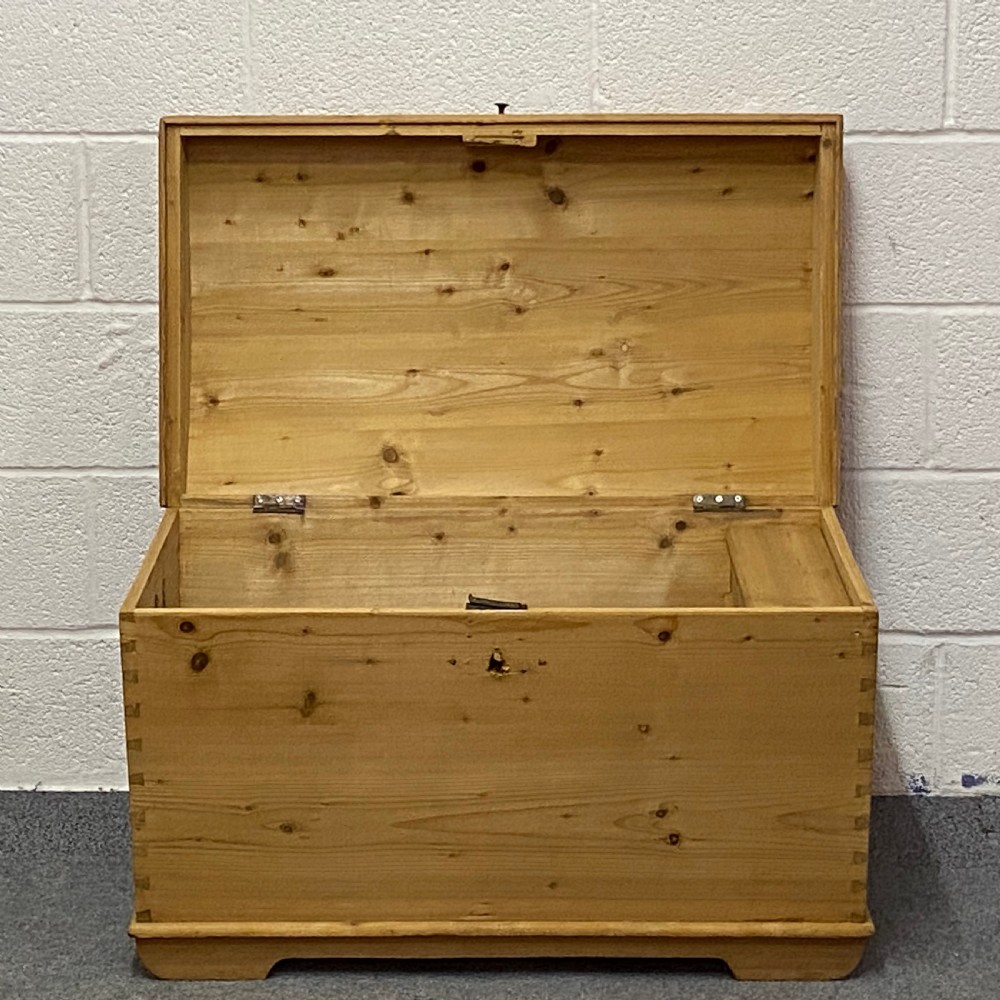 ANTIQUE PINE DOME TOP CHEST View IV