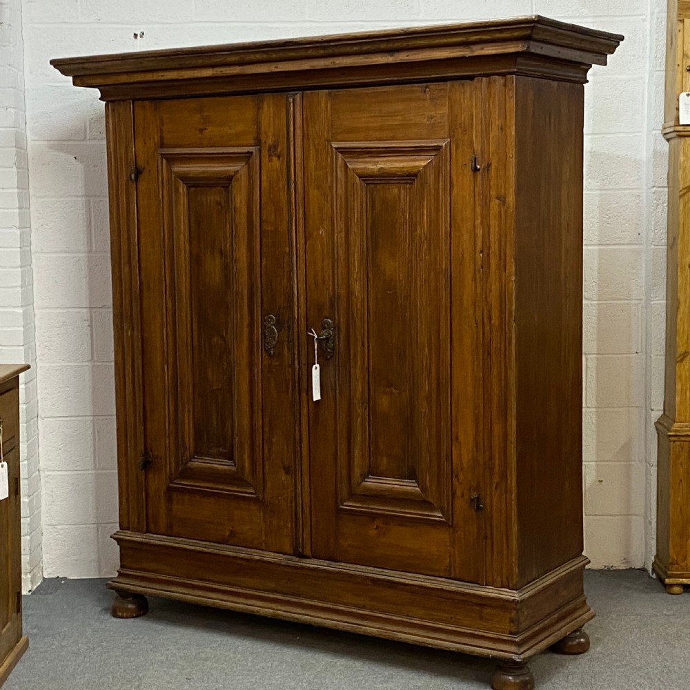 Stunning Very Early Antique Pine Wardrobe  View III
