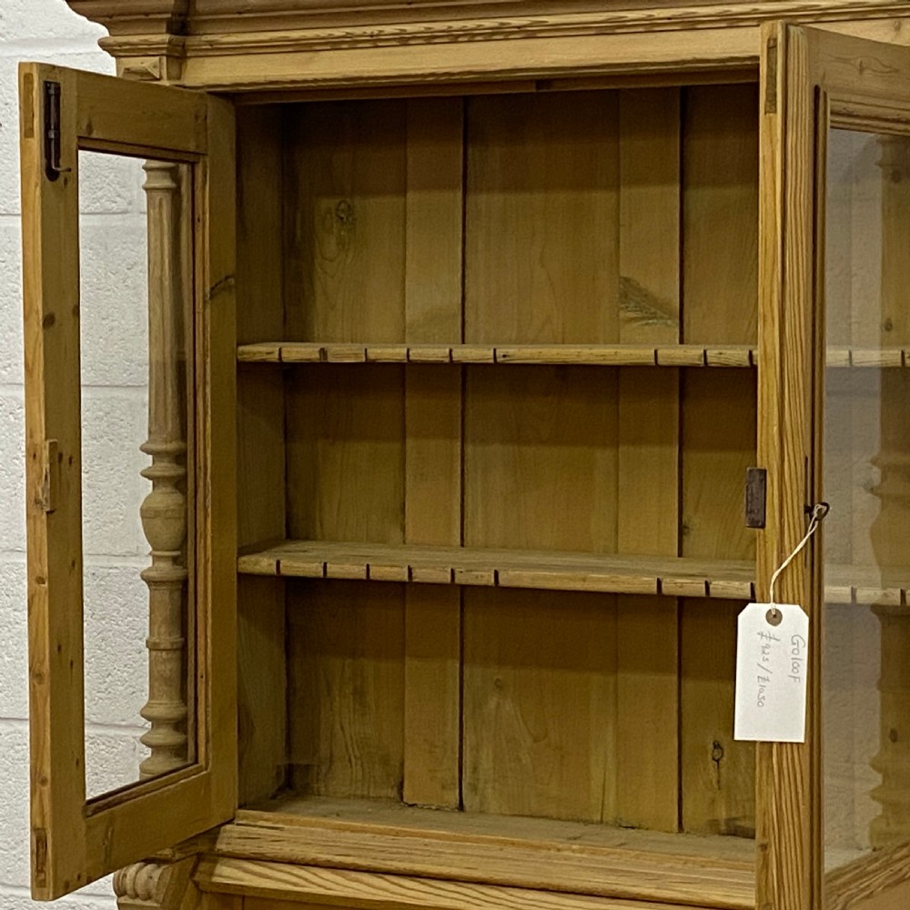 LARGE PARTLY GLAZED ANTIQUE SECRETAIRE  View IX