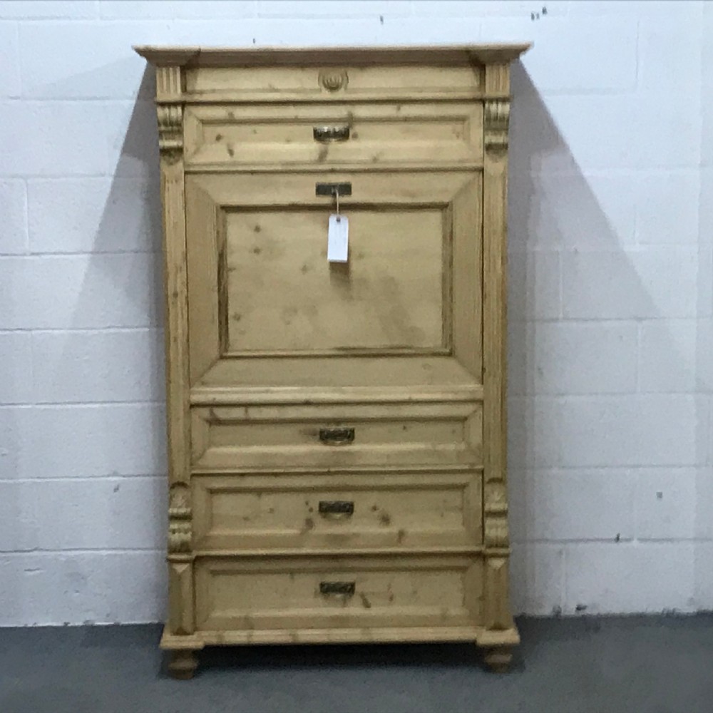 Antique Pine Secretaire