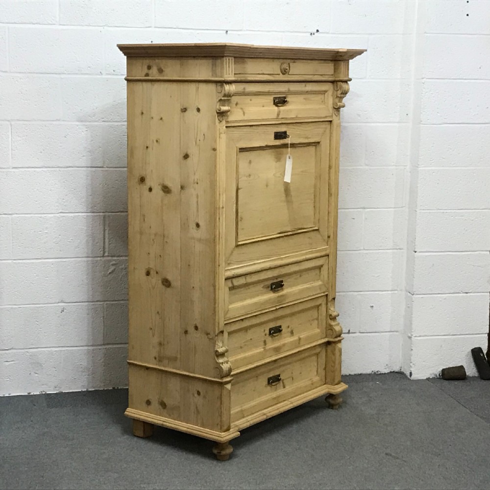 Antique Pine Secretaire View IV