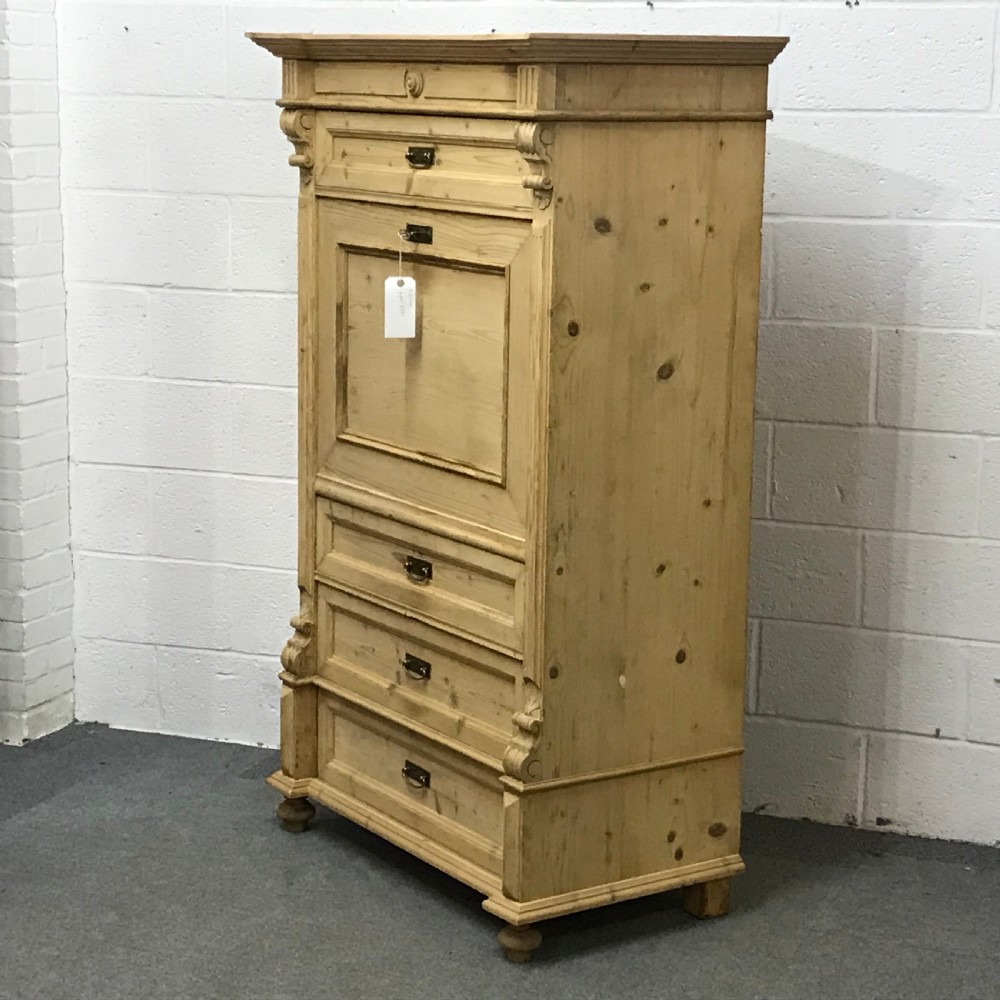 Antique Pine Secretaire View V