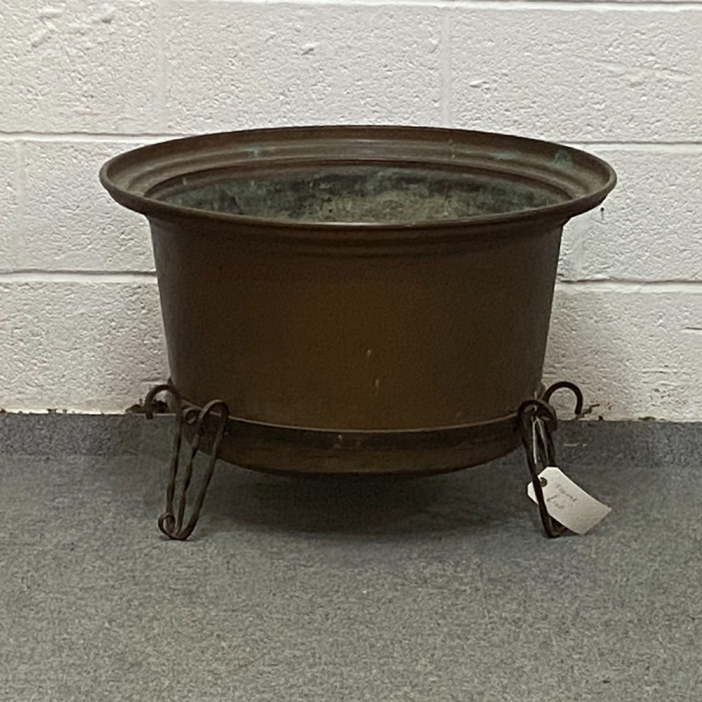 Antique Copper Cauldron