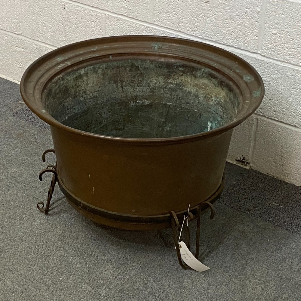 Antique Copper Cauldron View II