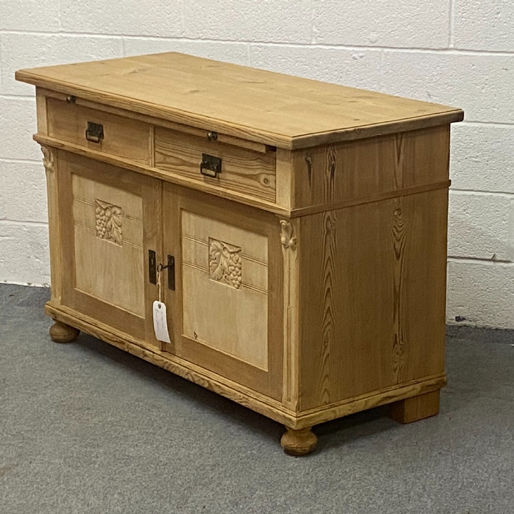 Attractive Large Old Pine Dresser Base View IV