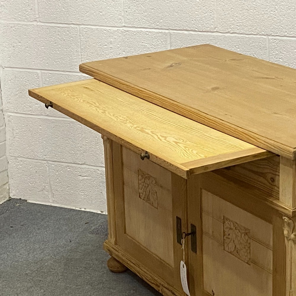 Attractive Large Old Pine Dresser Base View VI