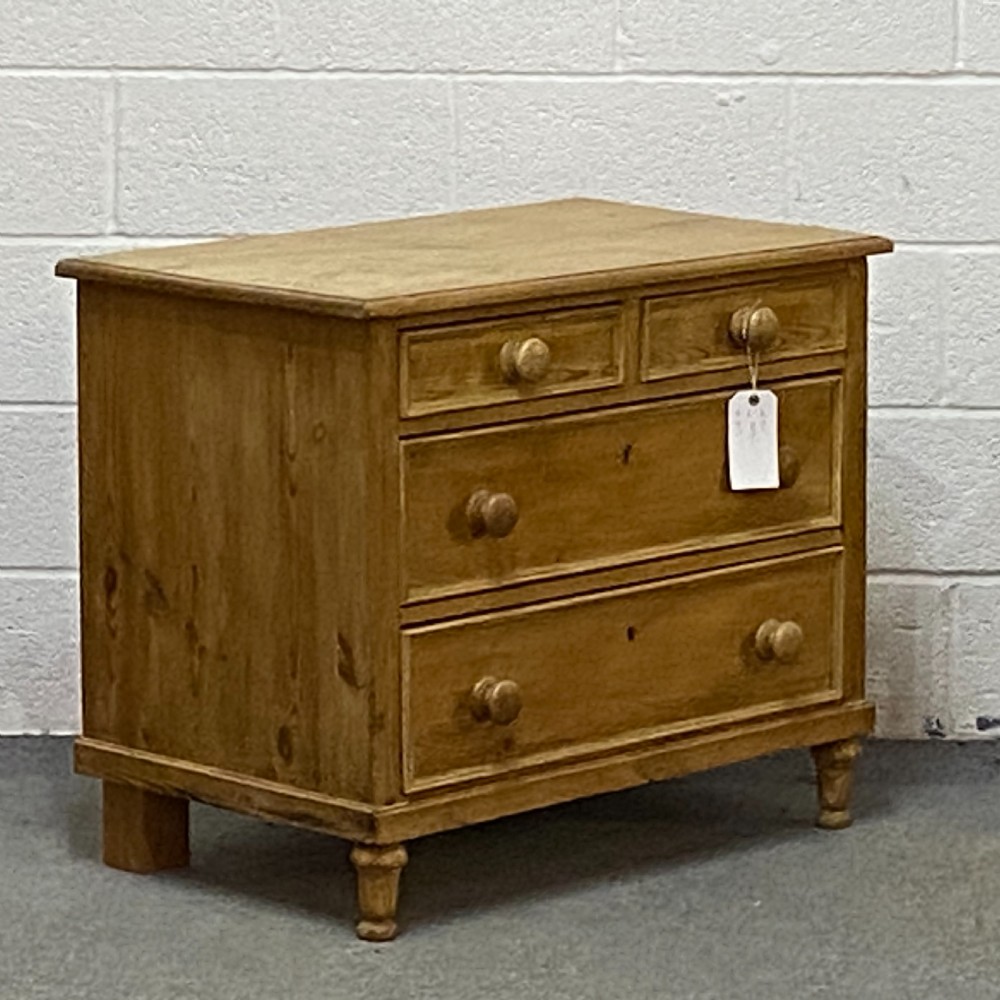 Small Old Pine Chest Of Drawers View II