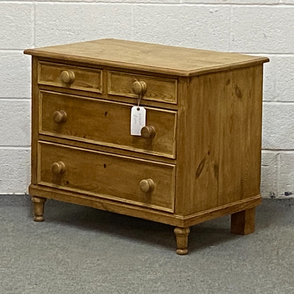 Small Old Pine Chest Of Drawers View III