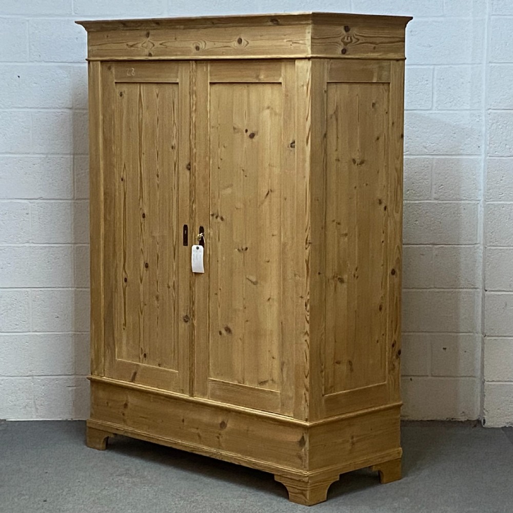 OLD PINE DOUBLE WARDROBE C.1920 (DISMANTLES) View III