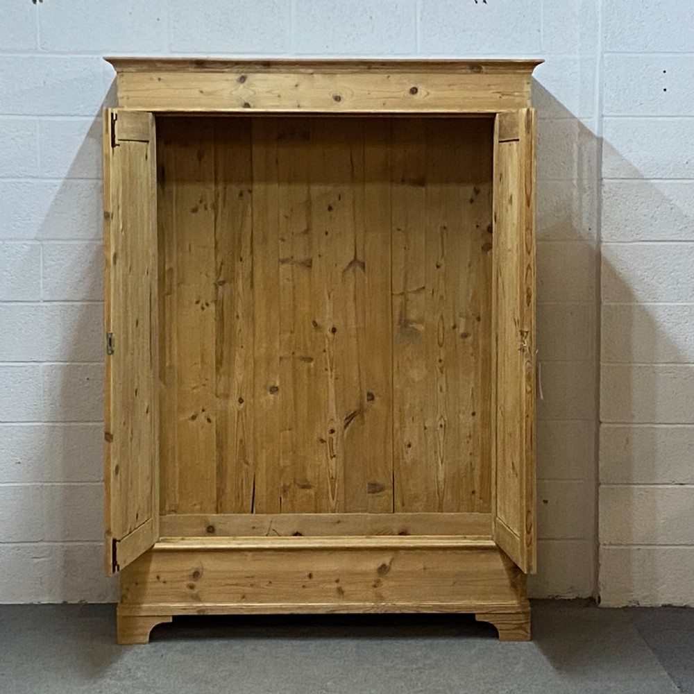 OLD PINE DOUBLE WARDROBE C.1920 (DISMANTLES) View IV