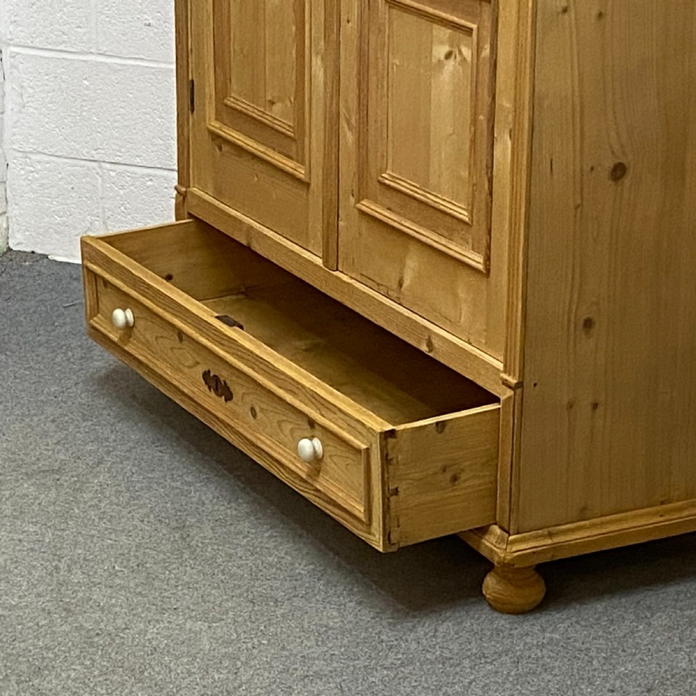 Large antique pine hall cupboard  View IV