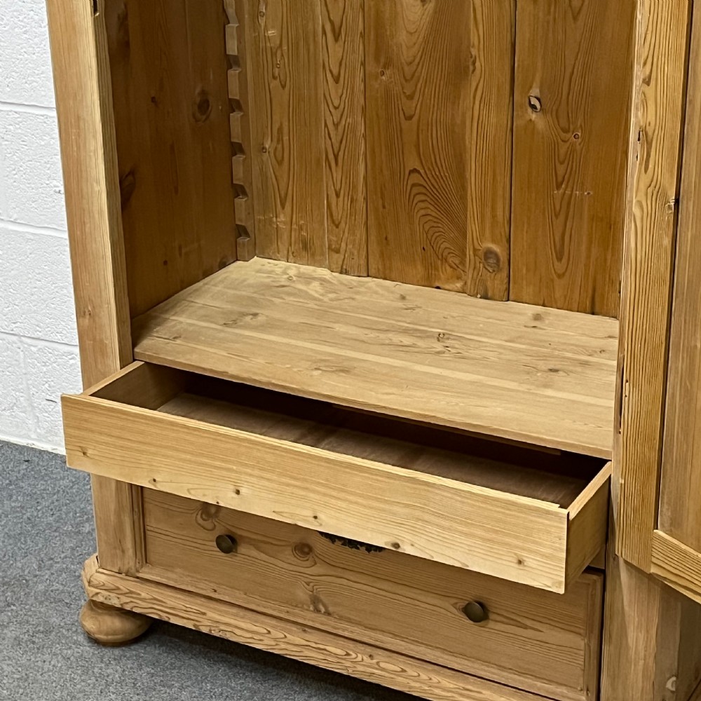 SLENDER ANTIQUE DANISH PINE SINGLE DOOR CUPBOARD View III