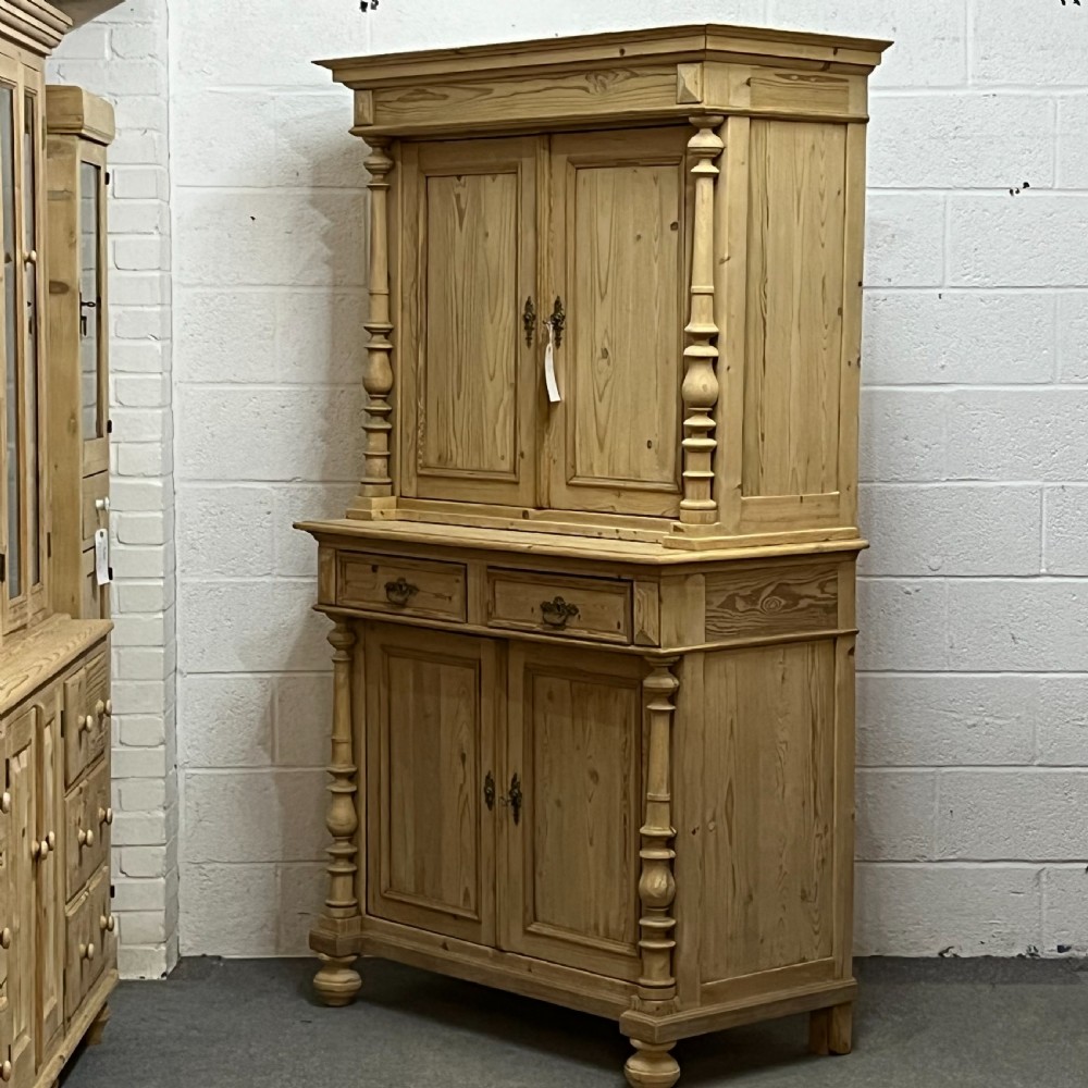 ORNATE ANTIQUE CUPBOARD ON CUPBOARD DRESSER View V