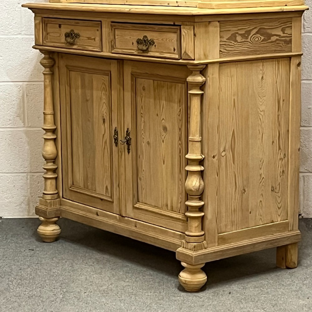 ORNATE ANTIQUE CUPBOARD ON CUPBOARD DRESSER View VII