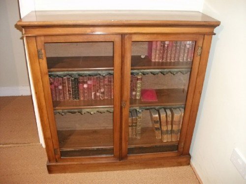 Walnut Glazed Bookcase