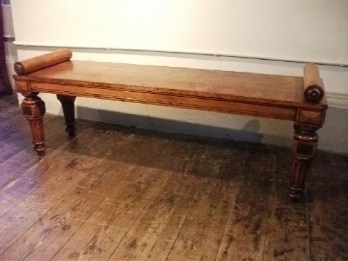 Victorian Oak Window Seat