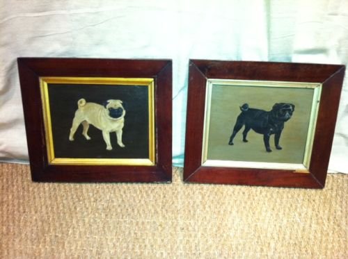 Pair of Oils on Board