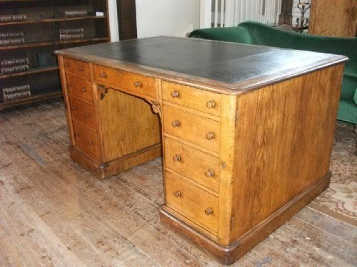 Victorian Oak Partners Desk