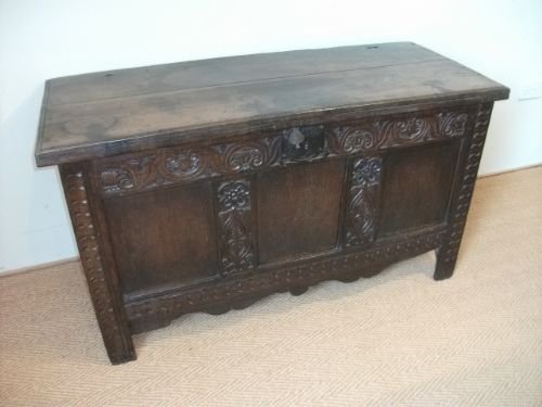 Charles II Oak Devon Coffer