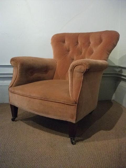 Button Back Library Chair