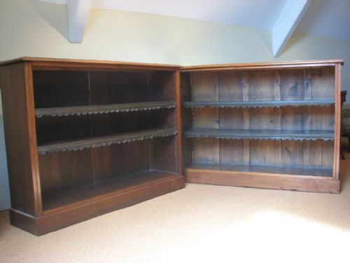 Pair of Victorian Open Bookcases
