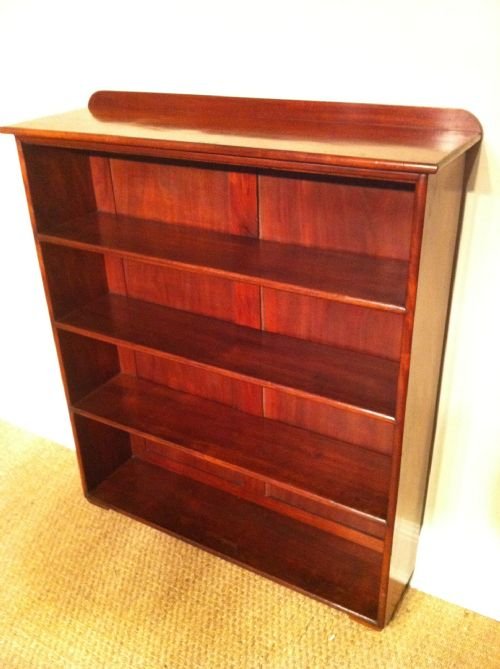 Early Victorian Mahogany Open Bookcase C 1850