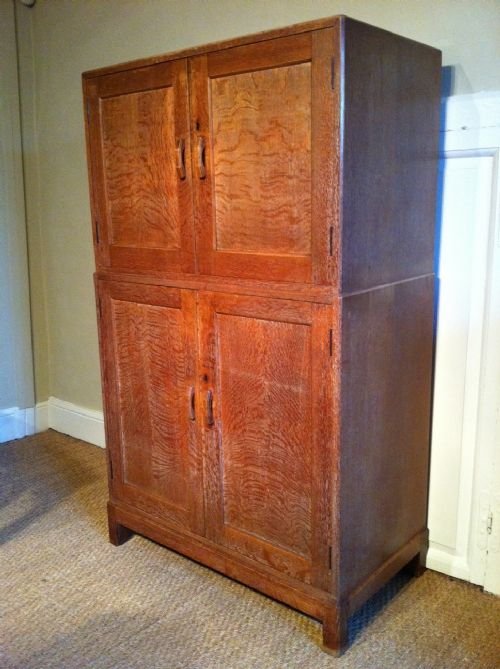 A Heals Dry Limed Oak Cupboard C 1930