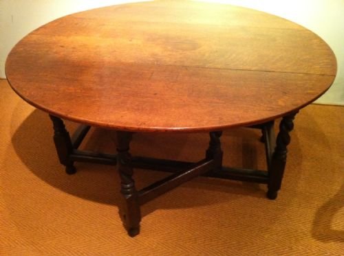 Large Early 18th C Oak Gateleg Table