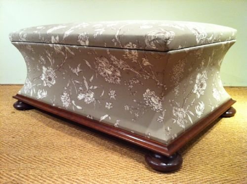 A Large Early Victorian Mahogany Box Ottoman C1850