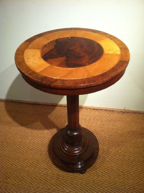 A William IV Rosewood and Maple Lamp Table C1835