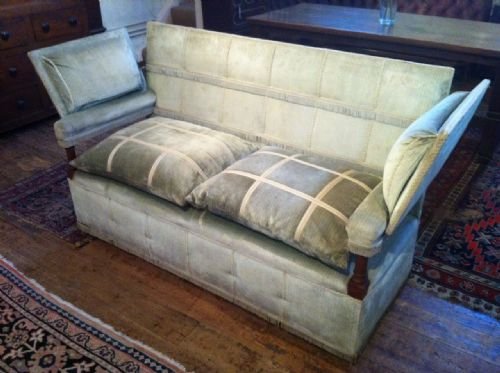 An Edwardian Down Filled Knole Sofa C1910