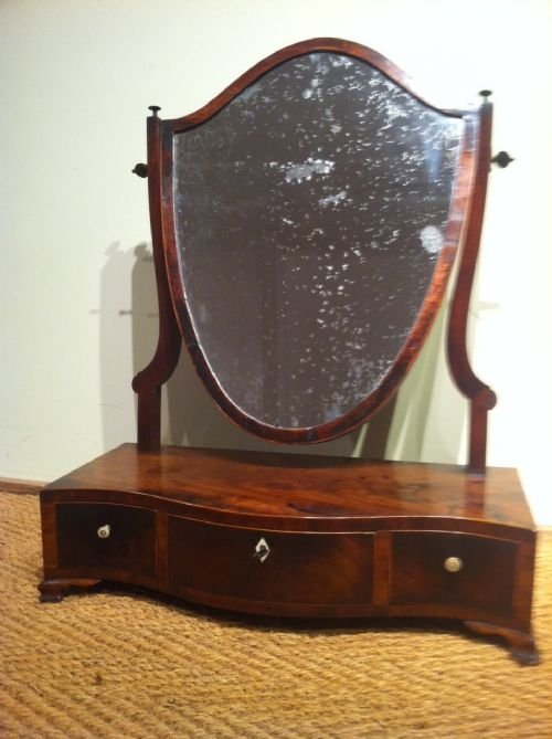 A George 111 Mahogany Swing Frame Dressing Table Mirror C1780