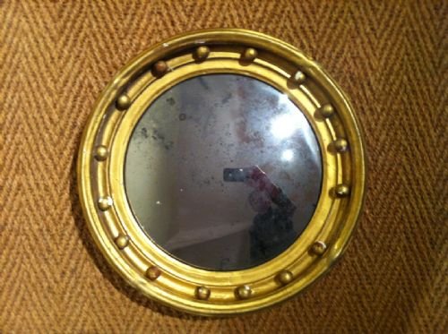 A Regency Giltwood Convex Mirror C 1820