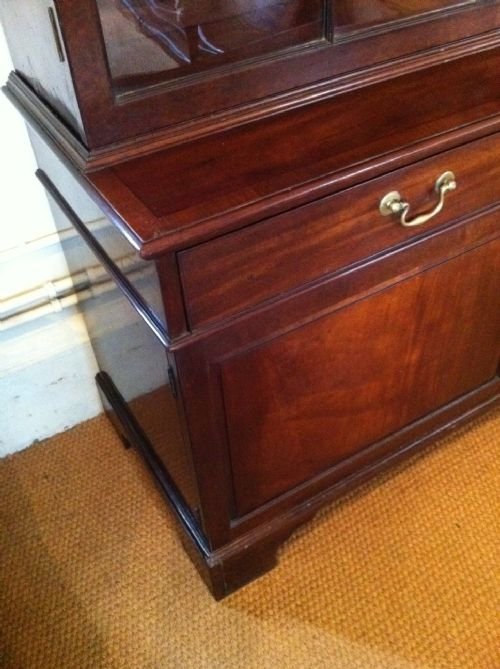 fig 1. An early George 111 mahogany secretaire library bookcase c1770