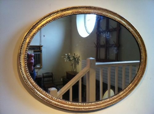 A George 111 Giltwood Oval Mirror C 1810