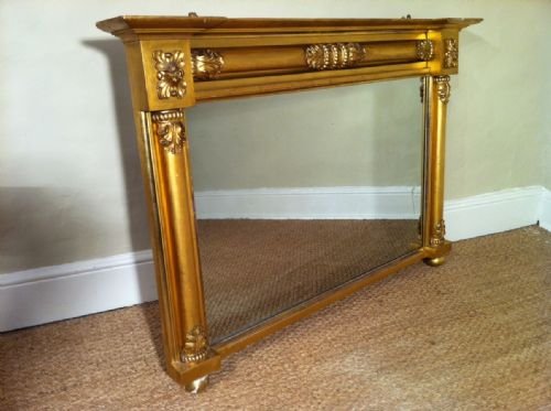 fig 1. A George IV giltwood overmantle mirror c1830