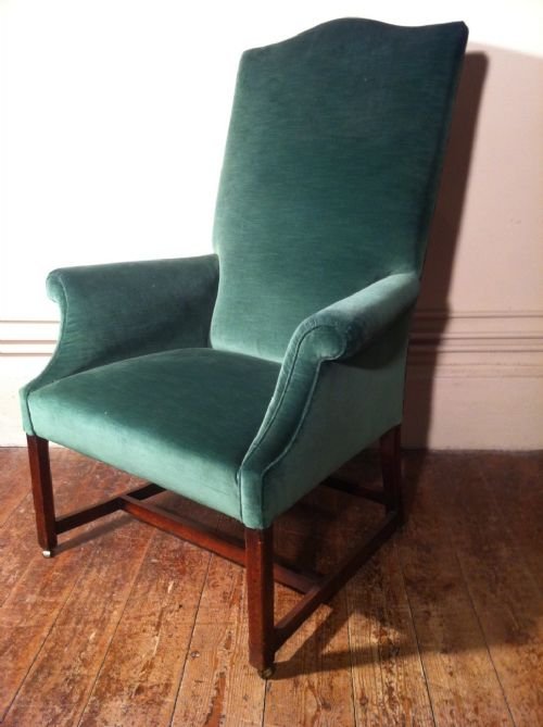 A Enormous George III Mahogany Masters Chair C 1780