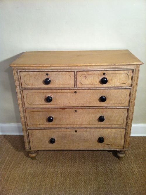 A West Country Painted Chest of Drawers . Devon C1840