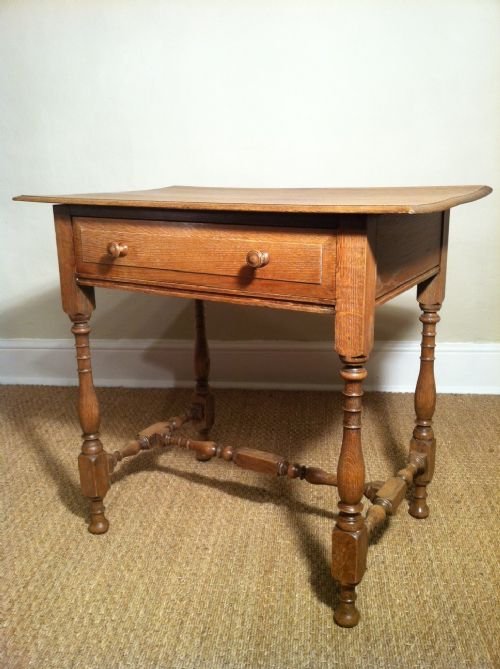 A Heals Pale Oak Side Table C1930
