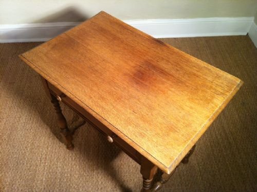 fig 1. A Heals pale oak side table c1930