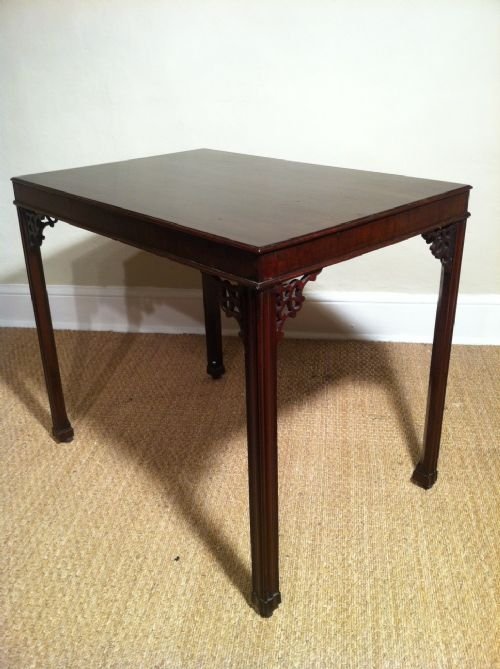 A George 111 Chippendale Period Mahogany Silver Table C1770
