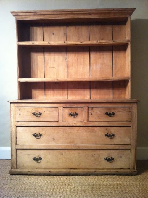 A Late Georgian Cornish Bleached Pine Dresser C1830