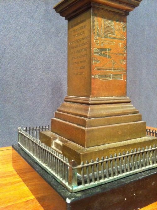 fig 1. A Louis Philippe Bronze and marble Grand Tour Obelisk dated 1836