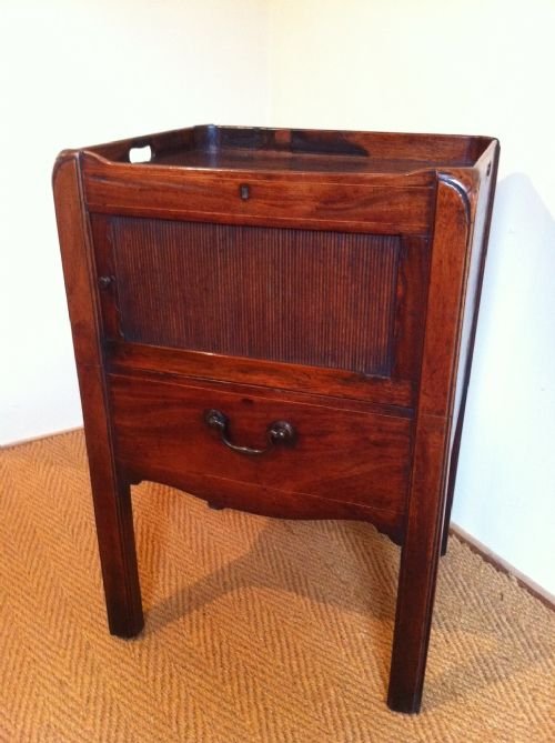 A George 111 Mahogany Bedside Cupboard C1780