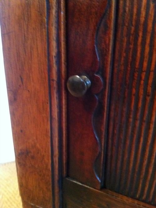 fig 1. A George 111 mahogany bedside cupboard c1780
