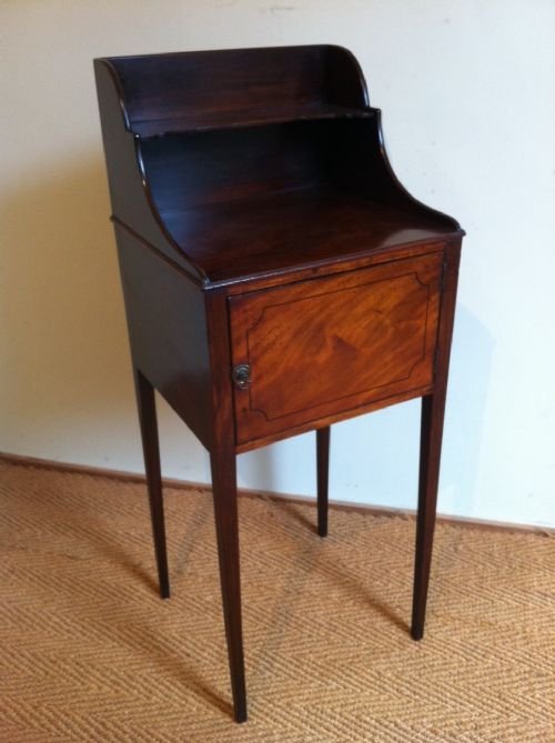 An Unusual George 111 Mahogany Bedside Cabinet C 1810