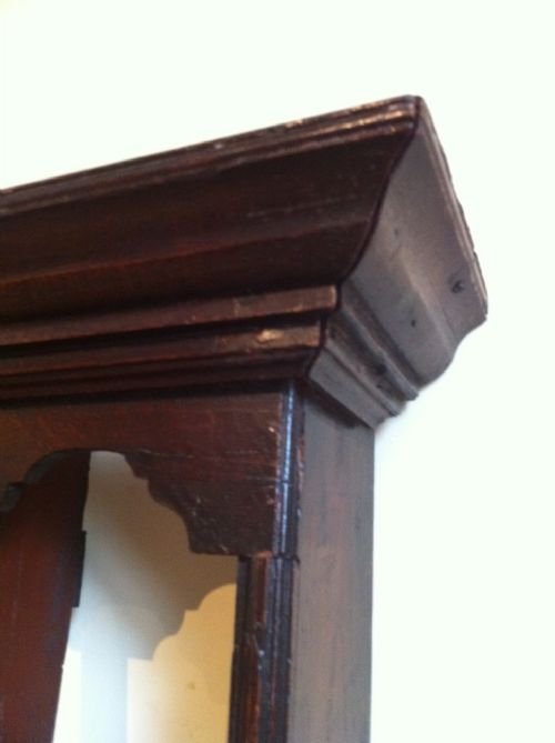 fig 1. An 18th c oak Yorkshire delft or dresser rack c 1780