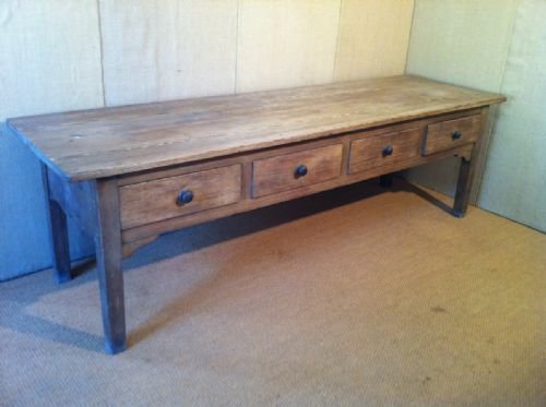 A West Country Pine Kitchen Serving Table C1880