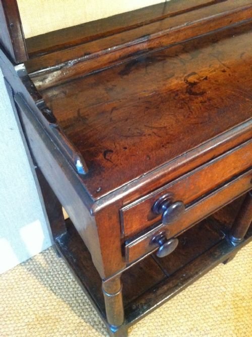 fig 1. A late 18 Century oak South Wales potboard dresser C1800
