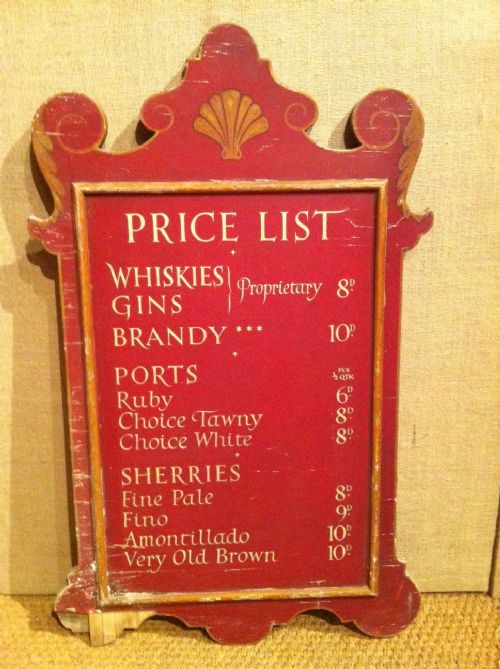 fig 1. A pair of 1920`s Pub boards from a Cornish pub